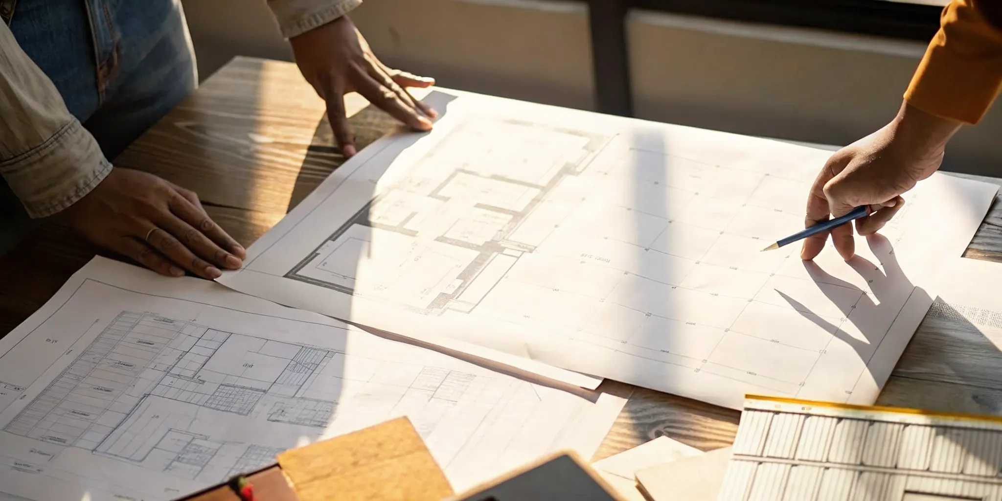 Florida project team reviewing plans during a permit delay