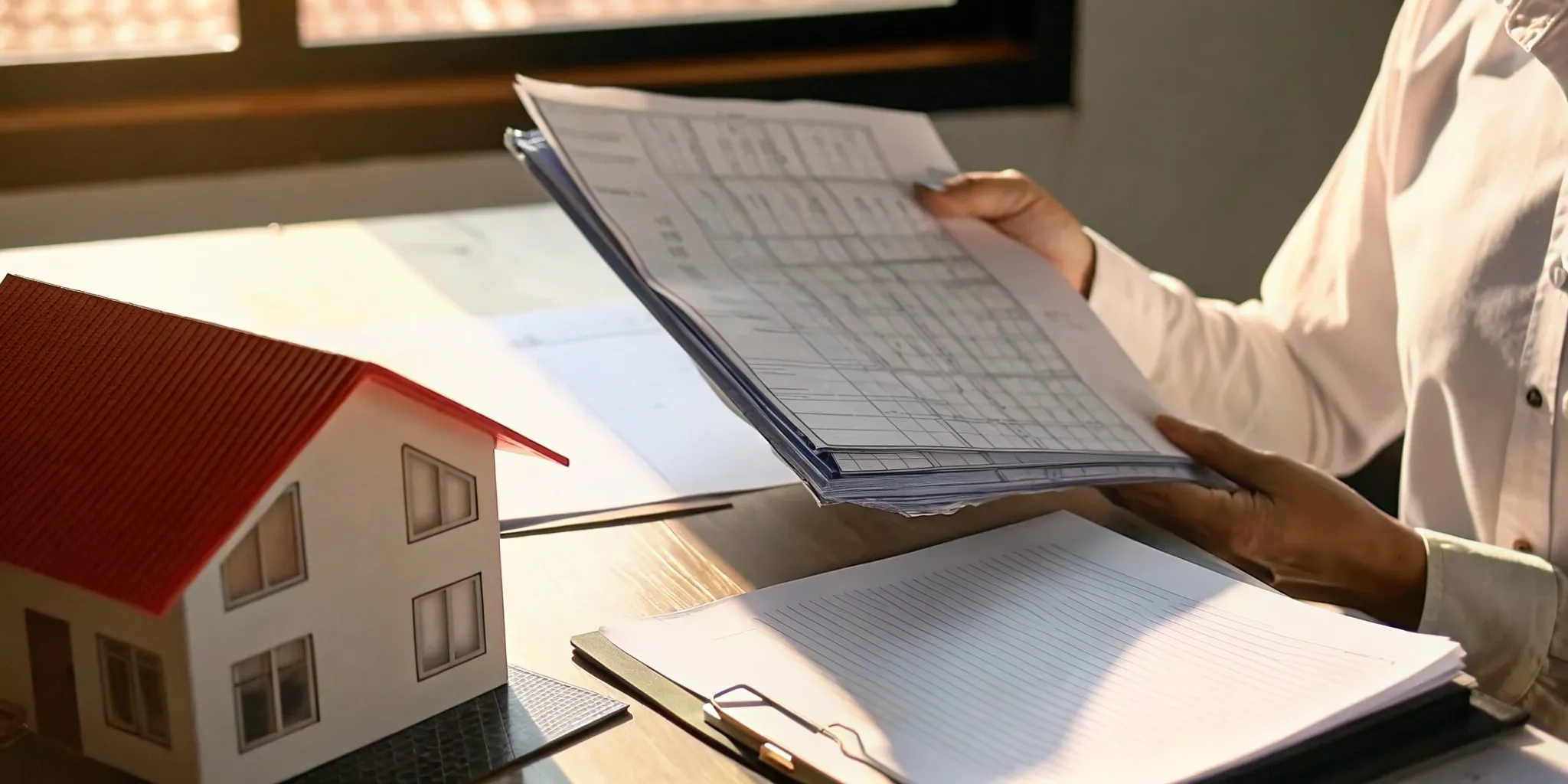 Property owner reviewing an Escambia County code enforcement notice