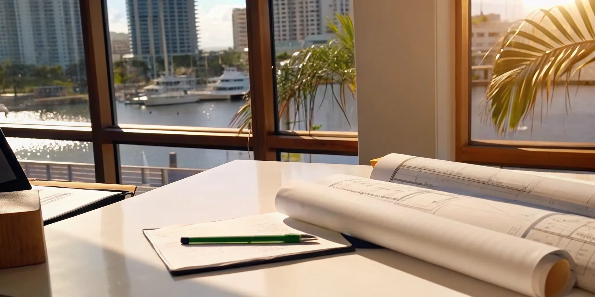 Architectural blueprints for closing open permits in Broward County.